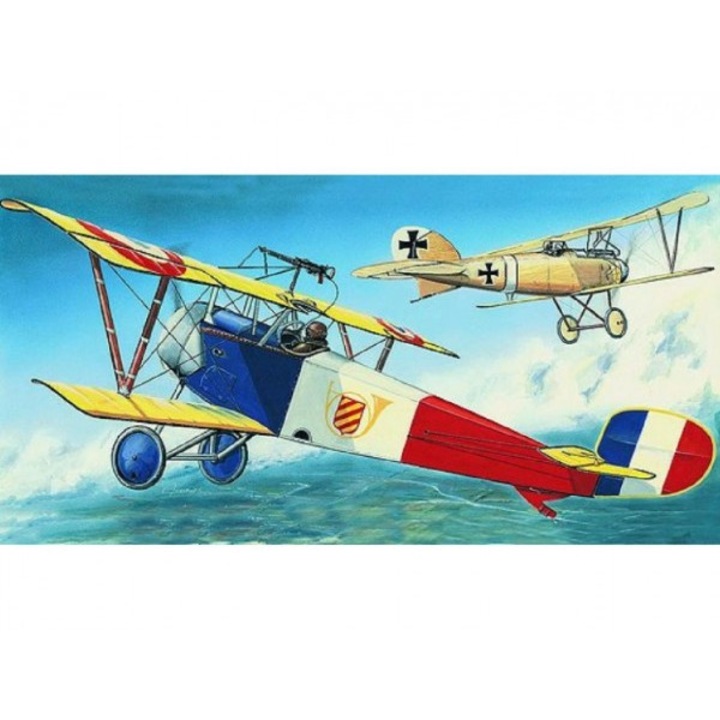 Model Nieuport 11/16, Puzzle, 12,9x16,2 cm in cutie 31x13,5x3,5 cm