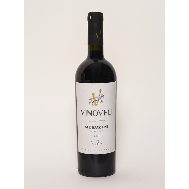 Vin rosu, sec, Mukuzani Vinoveli Georgia, 2021, 0.75L, 13%alc