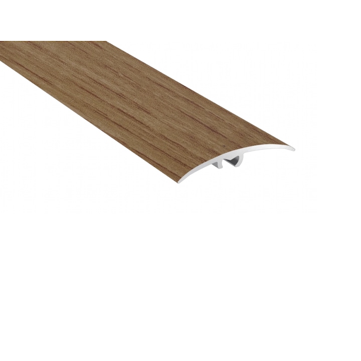 Profil trecere aluminiu, acelasi nivel, prindere ascunsa, Arbiton SM1-W8, 93 cm, Stejar antic