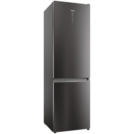 Combina frigorifica Haier HDW3620DNPD, 377 l, No Frost, Display, Raft vinuri, Conectivitate Wi-Fi, Clasa D, H 200 cm, Dark inox