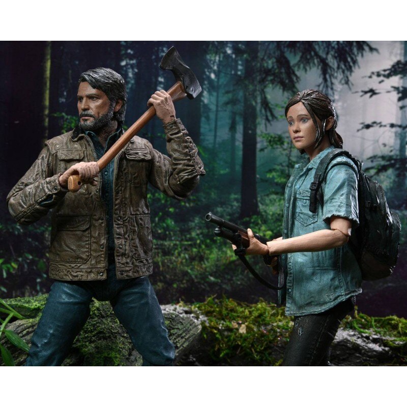 Set 2 Figurine The Last of Us Part II Joel and Ellie, 18 cm, Multicolor eMAG.ro