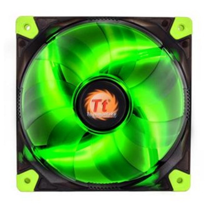 Thermaltake LUNA Slim 120mm rendszerhűtő Zöld LED (335759)
