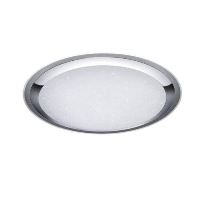 Плафон, Трио, Пластмаса, LED, Сребро