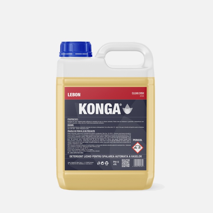 Detergent Pentru Masina de Spalat Vase, 5L, Konga Profesional