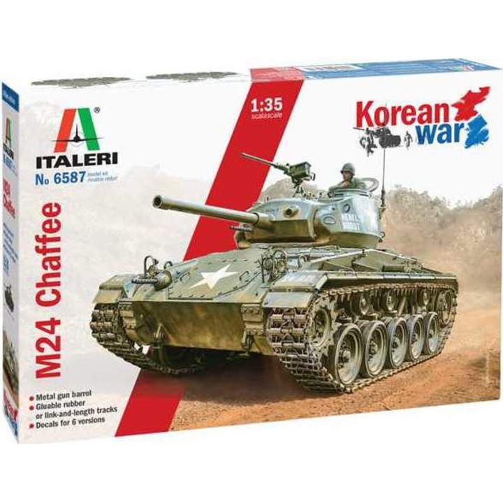 Kit tanc model 6587 - M24 "Chaffee" Razboiul Coreean (1:35)