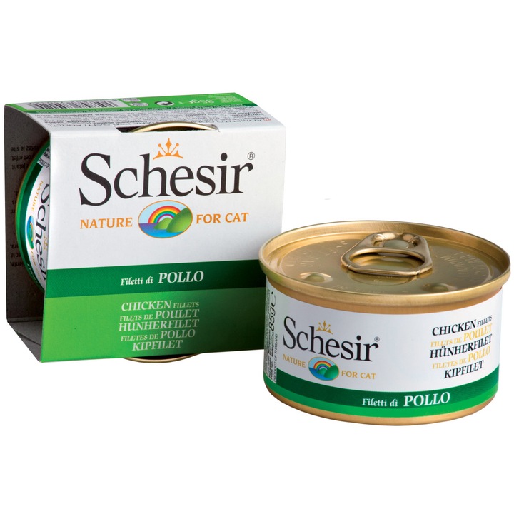 Hrana pentru Pisici Schesir, Pui File, 85 g