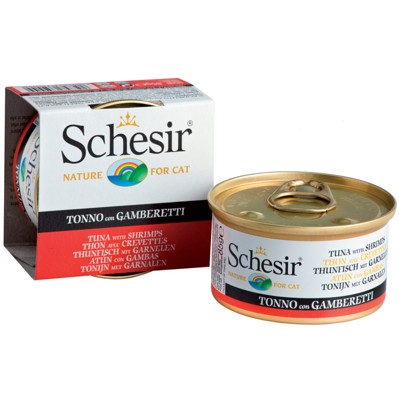 Hrana pentru Pisici Schesir, Ton/Creveti, 85 g