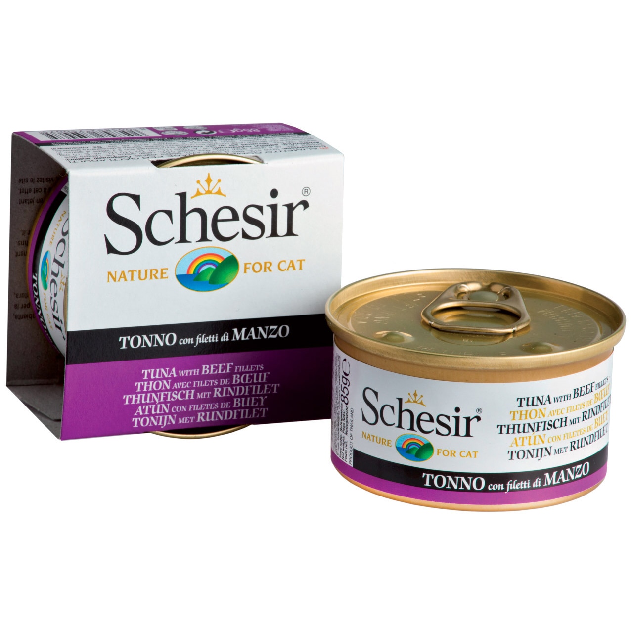 Hrana pentru Pisici Schesir, Ton/Vita File, 85 g