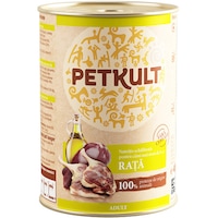 Hrana umeda pentru caini Petkult, Rata, conserva 800 g