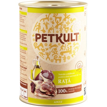 Hrana pentru Caini PetKult, Rata, 400 g Hrana pentru Caini PetKult, Rata, 400 g