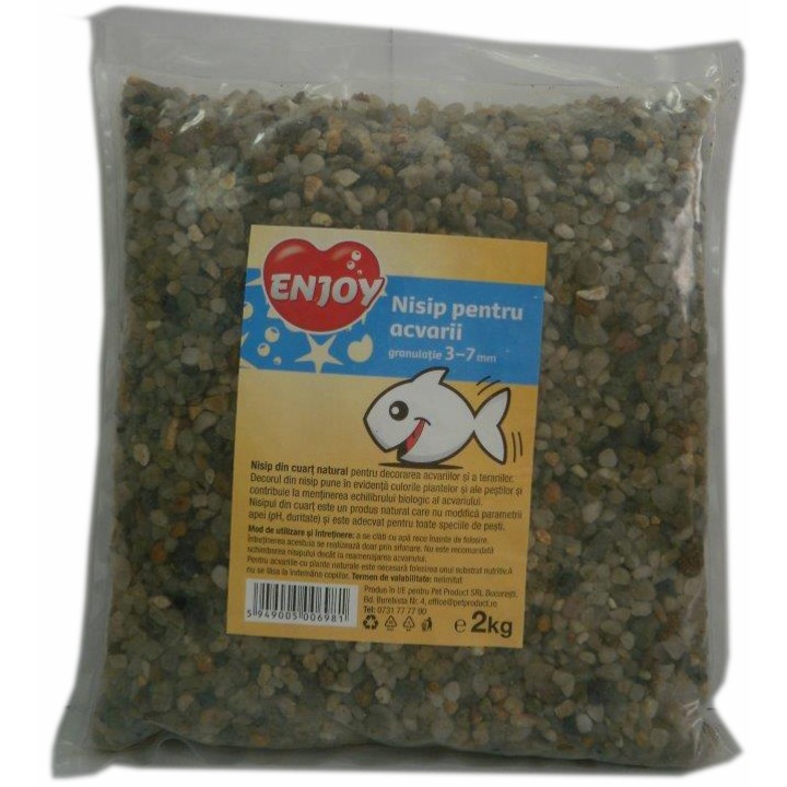 Nisip Acvariu Enjoy, 3-7 mm, 2 Kg