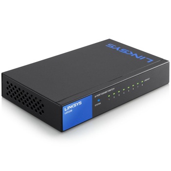 Switch Linksys LGS108P-EU, 8-Port Gigabit Switch Linksys LGS108P-EU, 8-Port Gigabit