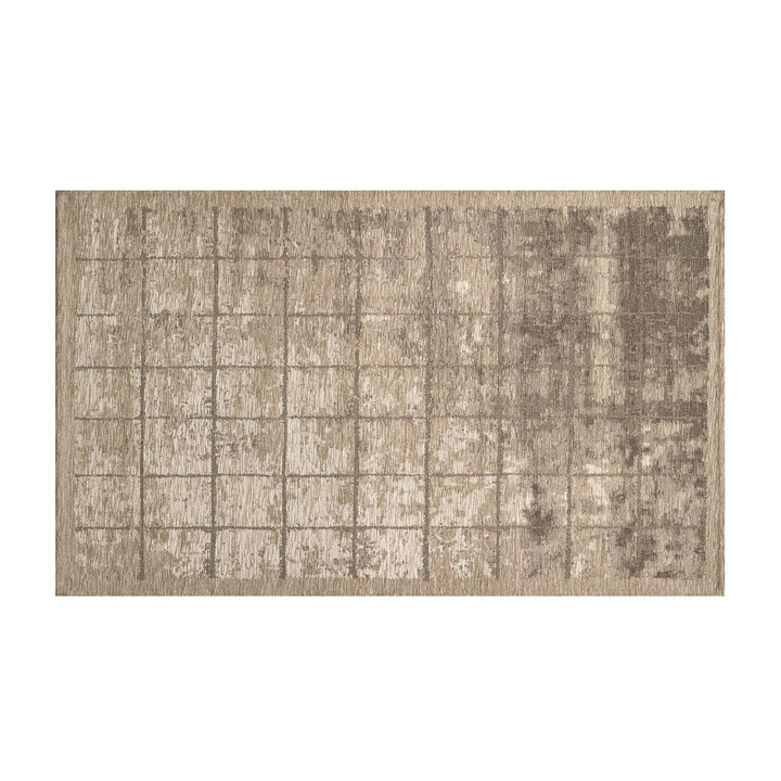 Covor pentru bucatarie, Co.Ingros.Tex, Bumbac/Acrilic, Maro, 115x175cm