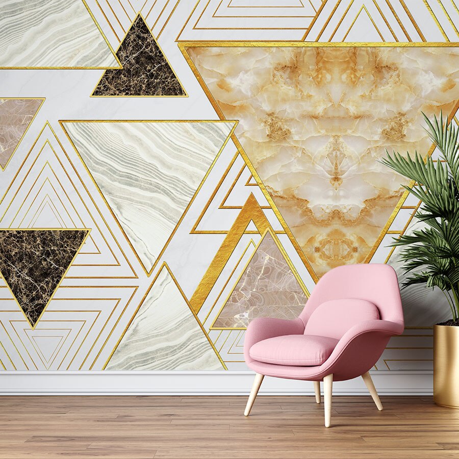 Fototapet autoadeziv, Lavabil, Triangle Marble, 200x300 cm - eMAG.ro