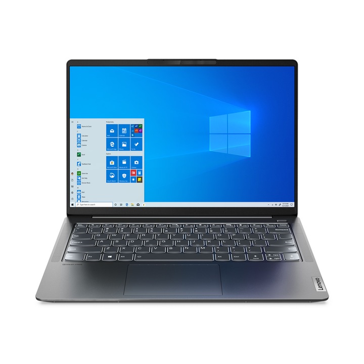 Лаптоп Lenovo IdeaPad 5 Pro 14IAP7, 82SH0058BM.500SSD, Windows 11 Pro, 14", Intel Core i7-1260P (12-ядрен), NVIDIA GeForce MX550 (2GB GDDR6), 16GB 4800MHz LPDDR5, Сив