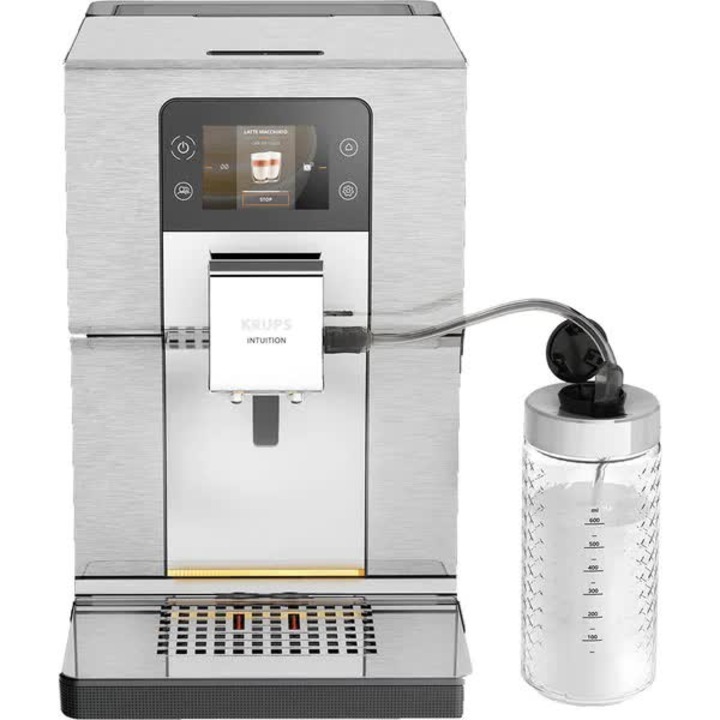 Espressor automat Krups EA877D10, 1550 W, 3 L, 15 bar, Gri/Negru