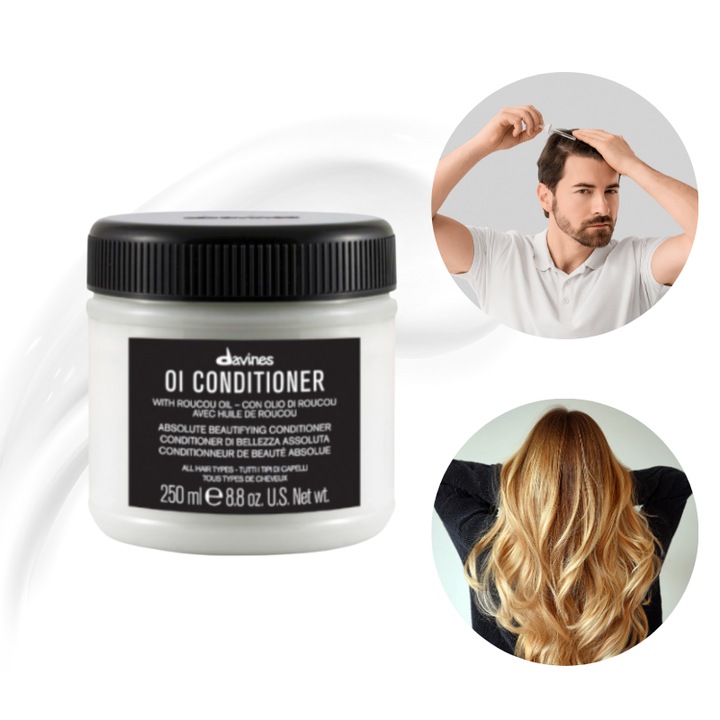 Balsam Da Par, Davines, Oi Conditioner, Sticla, Aroma Bogata Si Senzuala, Fara Sulfati Si Parabeni, Contine Ulei De Roucou