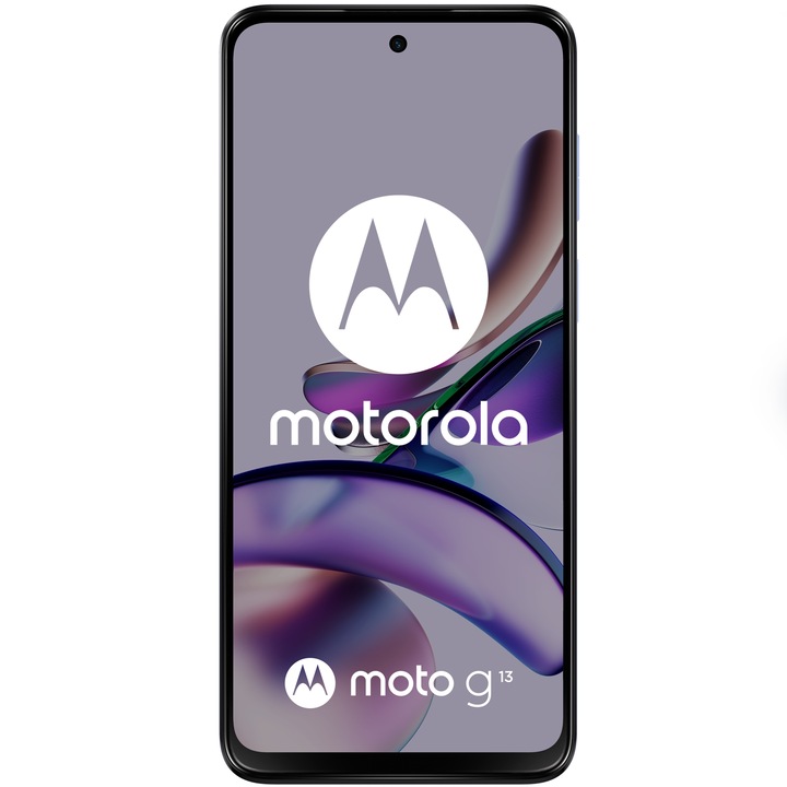 Motorola Moto Moto g13 Mobiltelefon, Kártyafüggetlen, Dual SIM, 128GB, 4GB RAM, Lavander Blue