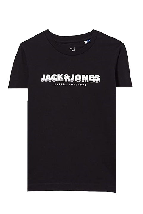 Tricou Barbati Relax Fit, Jack&Jones-Jcospring Piping Tee, Negru, L
