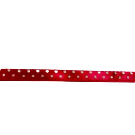 Banda satin roz carmin cu buline, 5 mm x 23 ml - eMAG.ro