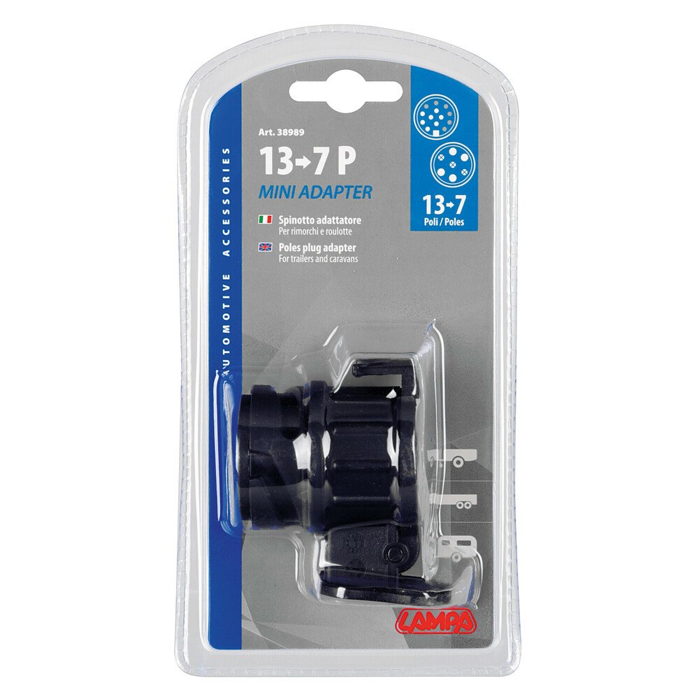 Adattatore Rimorchio 13 A 7 Poli Impermeabile - Mini Convertitore Per Camper, Camion E Veicoli - Foto 2