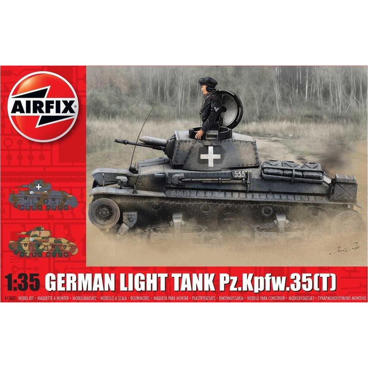 Airfix makettszett- German Light Tank Pz.Kpfw.35(t) (A1362)