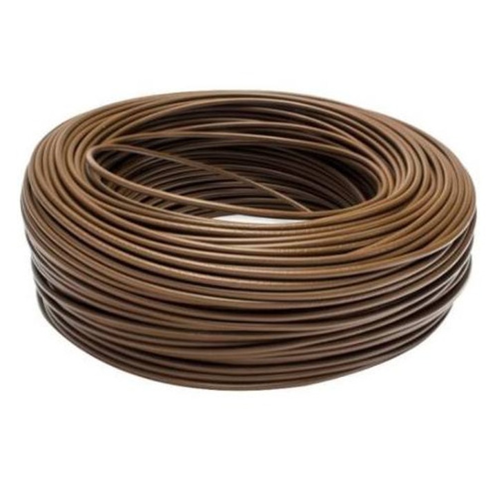 Cablu electric MYF, H07V-K, 1.5 mm², 100 m, maro, cupru