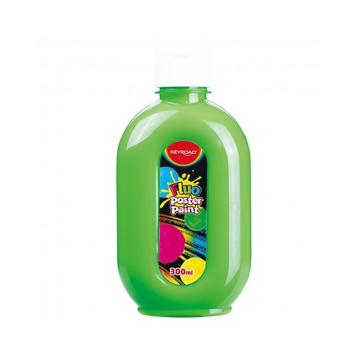 KEYROAD tempera színek, 300ml, fluoreszkáló zöld