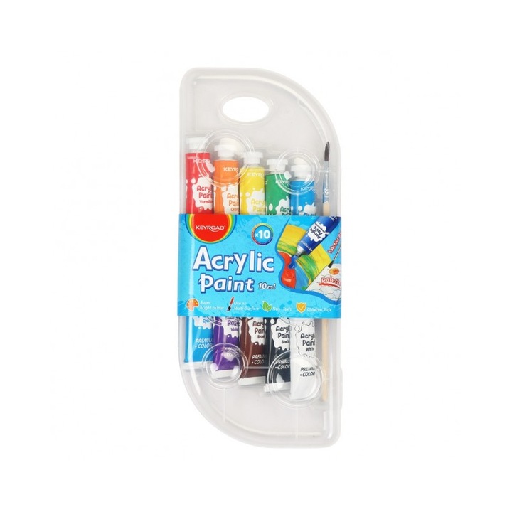 Culori acrilice Keyroad 10 culori KR972248