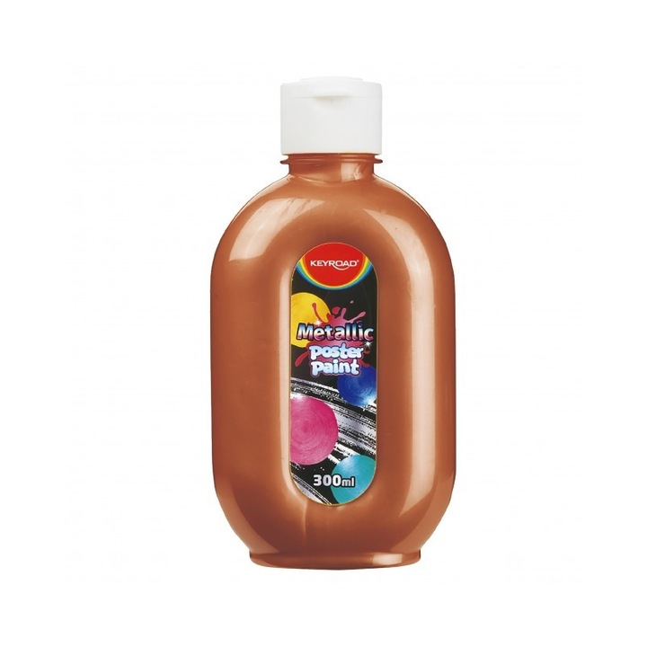 Culori tempera Keyroad, 300ml, CUPRU METALIZAT