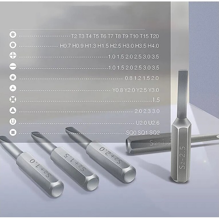 Отвертка с накрайници Jakemy-JM8169BG, 48 бита, Магнит, Стоманена кутия ...