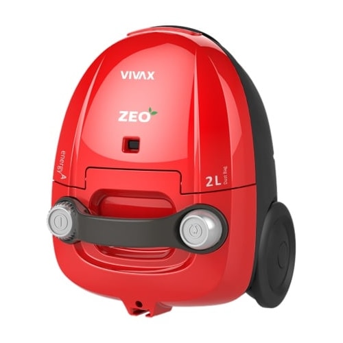 Aspirator cu sac Vivax VC-702 ZEO, Putere 700W, Filtru HEPA, Capacitate sac 2L, Cablu 5m, Clasa energetica A, Rosu