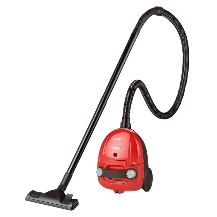Aspirator cu sac Vivax VC-702 ZEO, Putere 700W, Filtru HEPA, Capacitate sac 2L, Cablu 5m, Clasa energetica A, Rosu