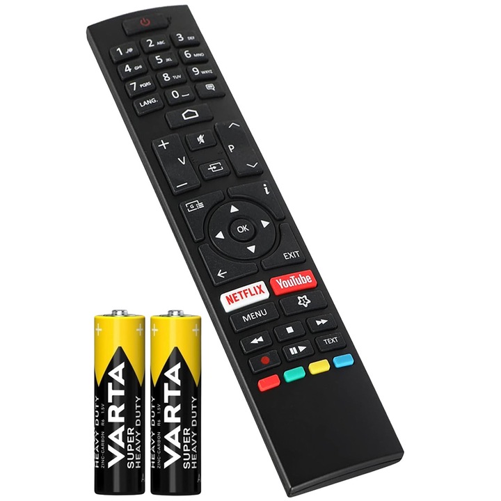 Telecomanda TV Compatibila Horizon Smart, RC43157, 32HL7390F/B, 43HL7590U/C, 50HL7590U/C, Bocu Remotes®, neagra, baterii incluse
