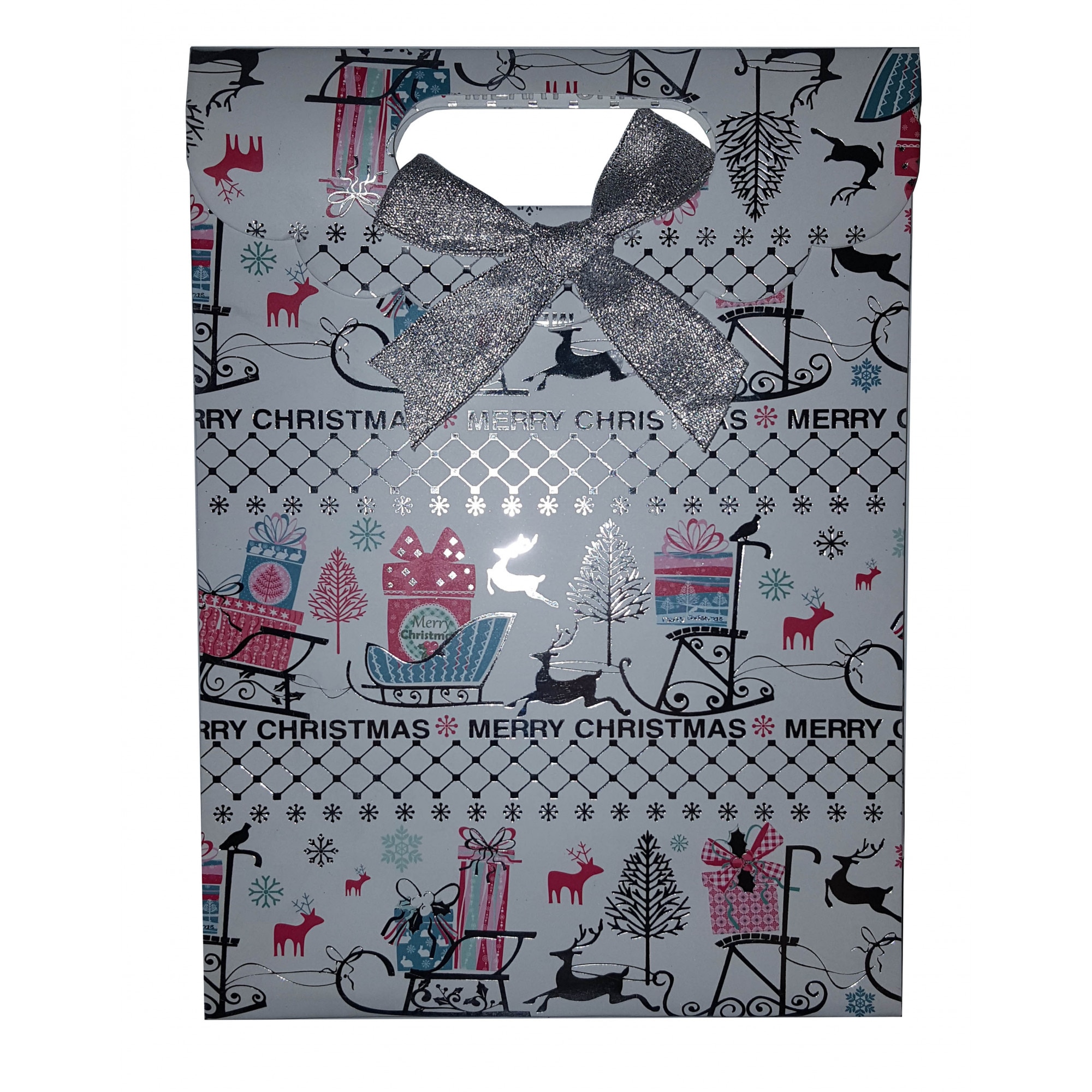 Punga medie pentru cadouri - Christmas Sleigh