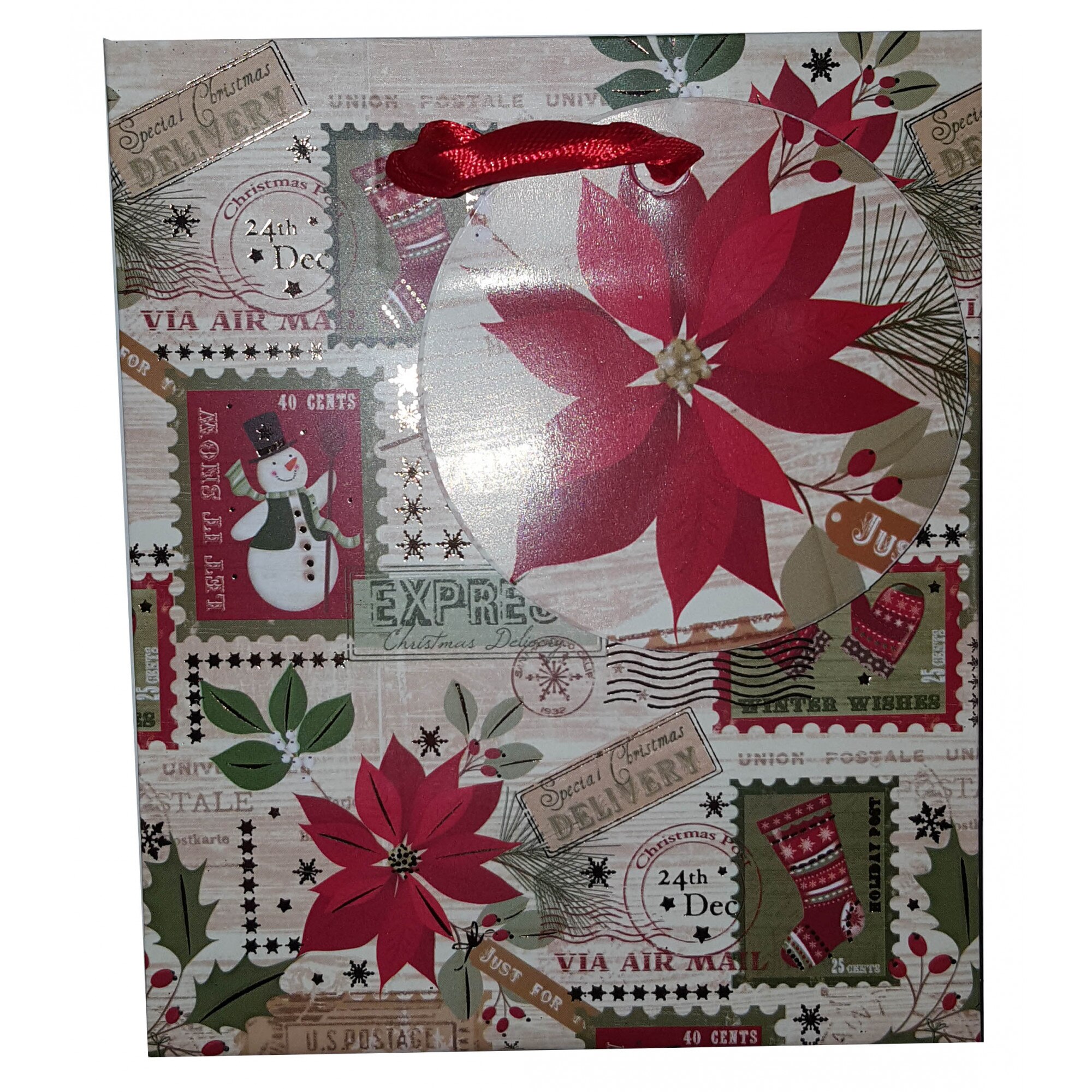 Punga foarte mica pentru cadouri - Christmas Stamps