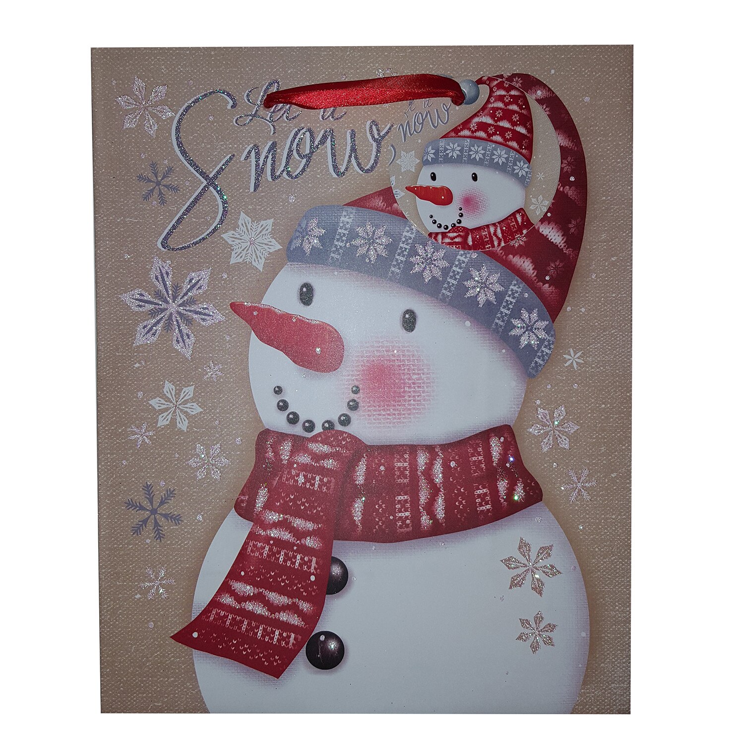 Punga mica pentru cadou - Snowman