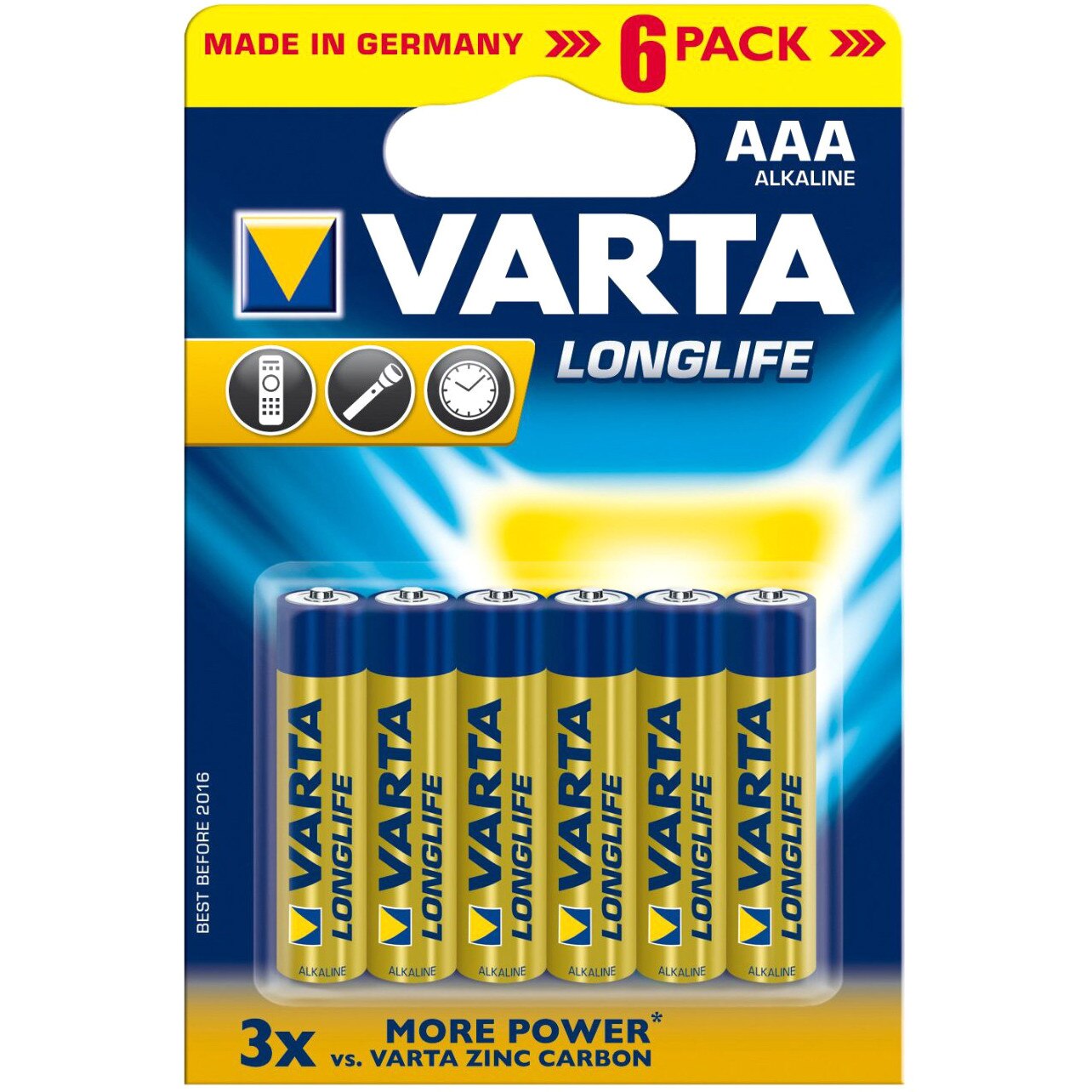 Set 6 baterii tip AAA Varta Longlife