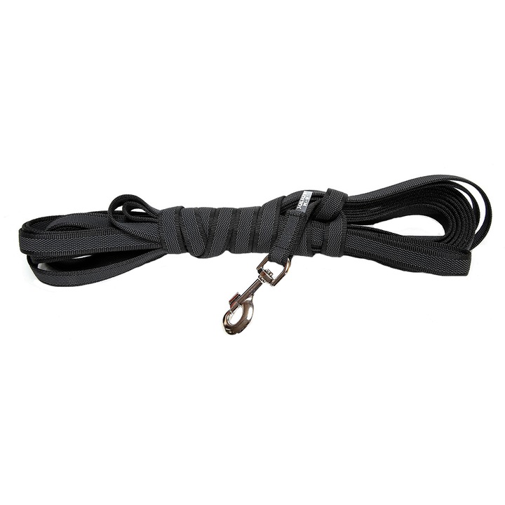 Lesa antiderapanta pentru caini Julius K9, cu maner, 20mmx3m, max.50 kg, Neagra