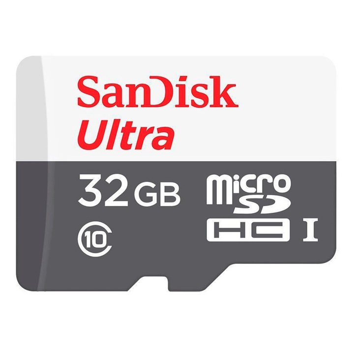 Card de memorie Sandisk microSDHC 32GB, clasa 10, 48x