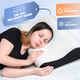 Set 2 perne ergonomice, cu spuma cu memorie Tencel Contour by CEDA HOME, 60X40X12, alb/gri