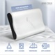 Set 2 perne ergonomice, cu spuma cu memorie Tencel Contour by CEDA HOME, 60X40X12, alb/gri