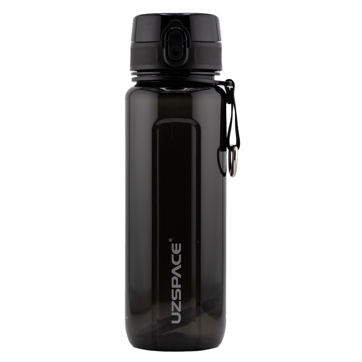 Бутилка за вода, UZSPACE, U-Type Sports, 750 ml, черна