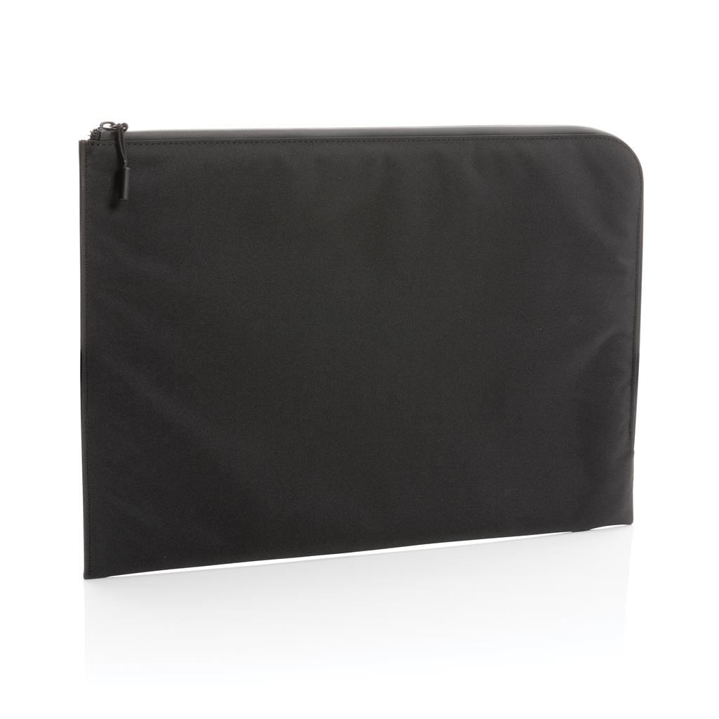 Husa de transport Easy, Ronic, compatibila laptop Apple MacBook Air, MacBook Pro Touch Bar, din poliester reciclat, 15.6" Inch, 39.5 x 28.2 x 2 cm, negru