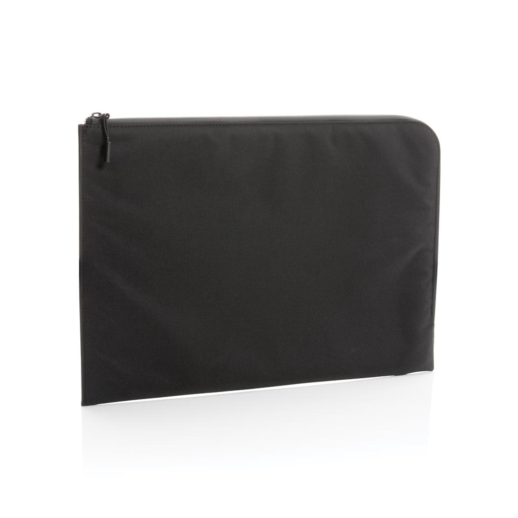 Husa de transport Easy, Ronic, compatibila laptop Apple MacBook Air, MacBook Pro Touch Bar, din poliester reciclat, 15.6" Inch, 39.5 x 28.2 x 2 cm, negru