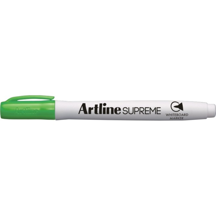 Marker Pentru Tabla De Scris Artline Supreme - Dry Safe Ink, Varf Rotund 1.5mm - Vernil