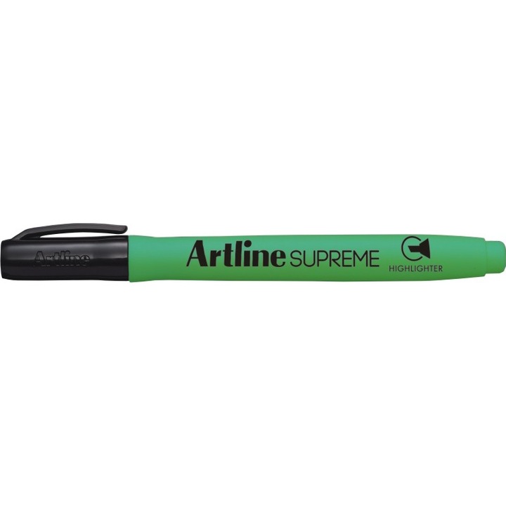 Textmarker Artline Supreme, 1,0-4,0 мм стик за тестиране - флуоресцентно зелен