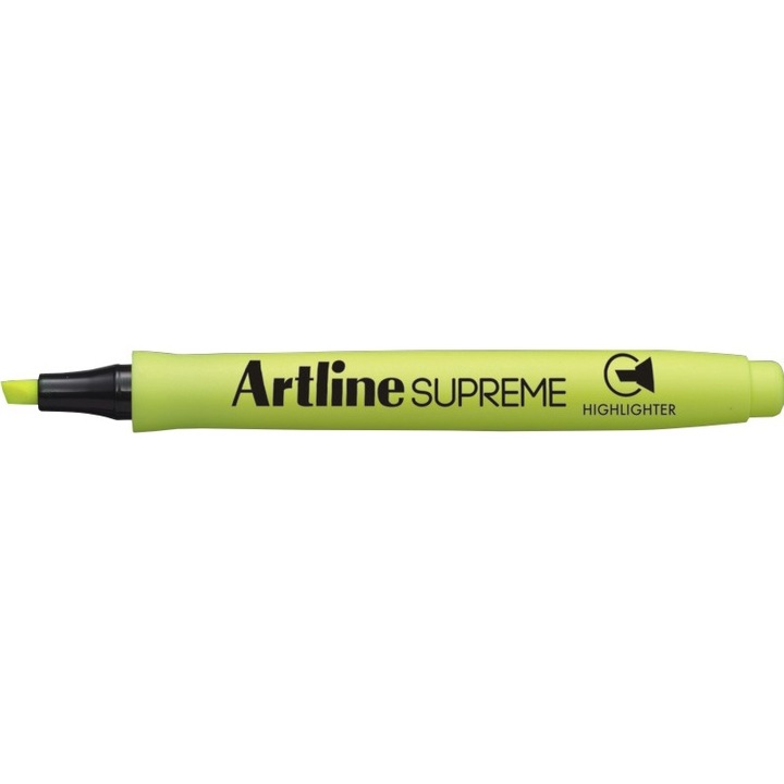 Textmarker Artline Supreme, 1.0-4.0mm texturált hegy - fluoreszkáló sárga