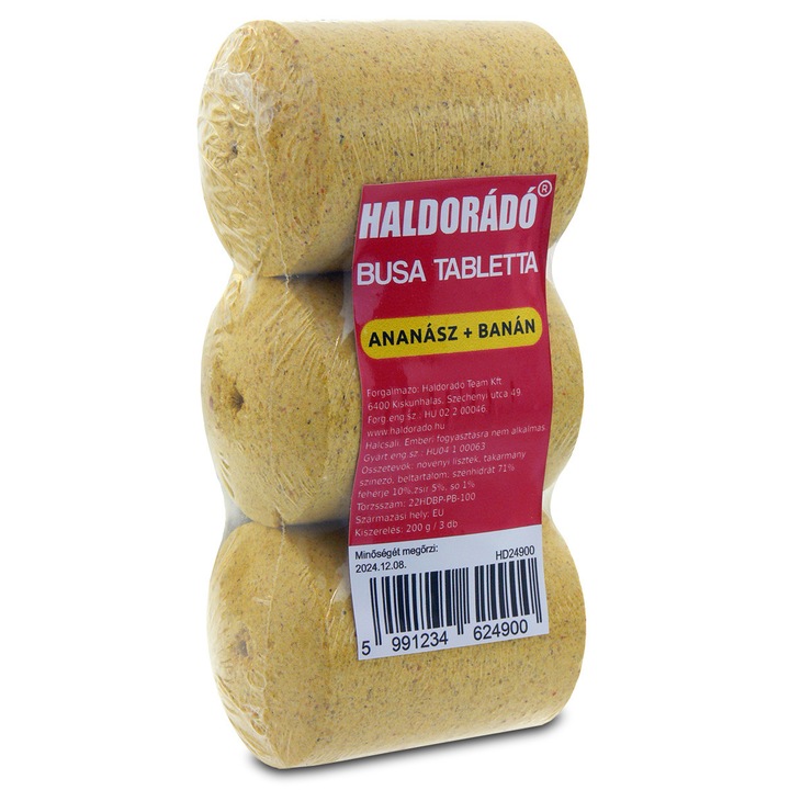 Momeala carlig, Haldorado, Tableta fitofag, 3bucati/plic, Ananas dulce
