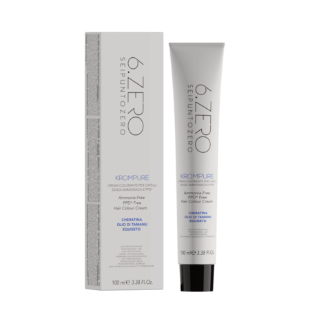 Vopsea de par permanenta fara amoniac, 6.Zero KromPure 8.71 Blond ciocolatiu 100ml